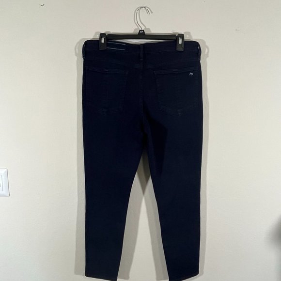 Rag & Bone Cate Mid-Rise Ankle Skinny Jeans Size 31 Dark wash Denim - Picture 10 of 13